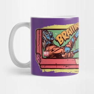 Braiiins! Horror Video Game Cartridge Mug